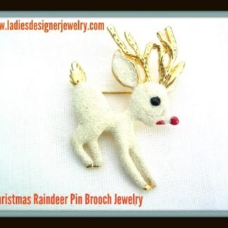 Rudolphreindeerbrooch_Reindeerchristmaspin_vintagechristmaspin_vintagechristmasbrooch_ladiesdesignerjewelry_glitterbrooch_estatebrooch