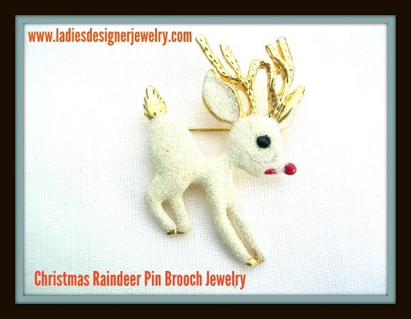 Rudolphreindeerbrooch_Reindeerchristmaspin_vintagechristmaspin_vintagechristmasbrooch_ladiesdesignerjewelry_glitterbrooch_estatebrooch