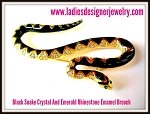 vintageblacksnakepin_vintagerhinestonesnakepin_snakes_rhinestonesnakebrooch_goldblacksnakepin_estatepinbrooch_ladiesdesignerjewelry