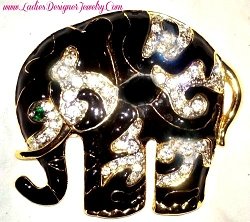 blackelephantpin_vintageelephantpins_vintageelephantbrooch_rhinestoneelephantpin_ladiesdesignerjewelry_rhinestoneelephantbrooch_largeelephantbrooch_brownelephantpin