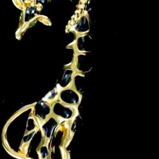 Ladies Designer Gold Giraffe Fashion Pin Brooch Jewelry Animal Pins, Giraffes Wild Safari African Animals Pin 921