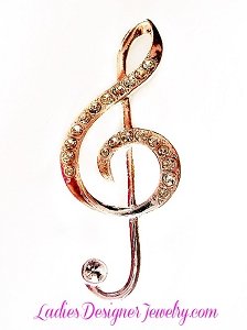 Vintage Treble Clef Music Note Pin Brooch Rhinestone Jewelry Musician, Music Note Figural Pin Broach MS2, Crystals Pave Diamond Musical Note Broche Musical, Ladies Women's Designer Fashion Jewelry Vintage