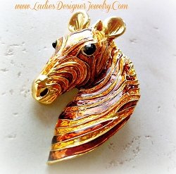 bronzezebraheadpin_brownzebrapin_vintagezebrapins_vintagegoldzebrapin_vintagegoldbrownzebrabrooch_ladiesdesignerjewelry_africanzebras_zebraheadbrooches