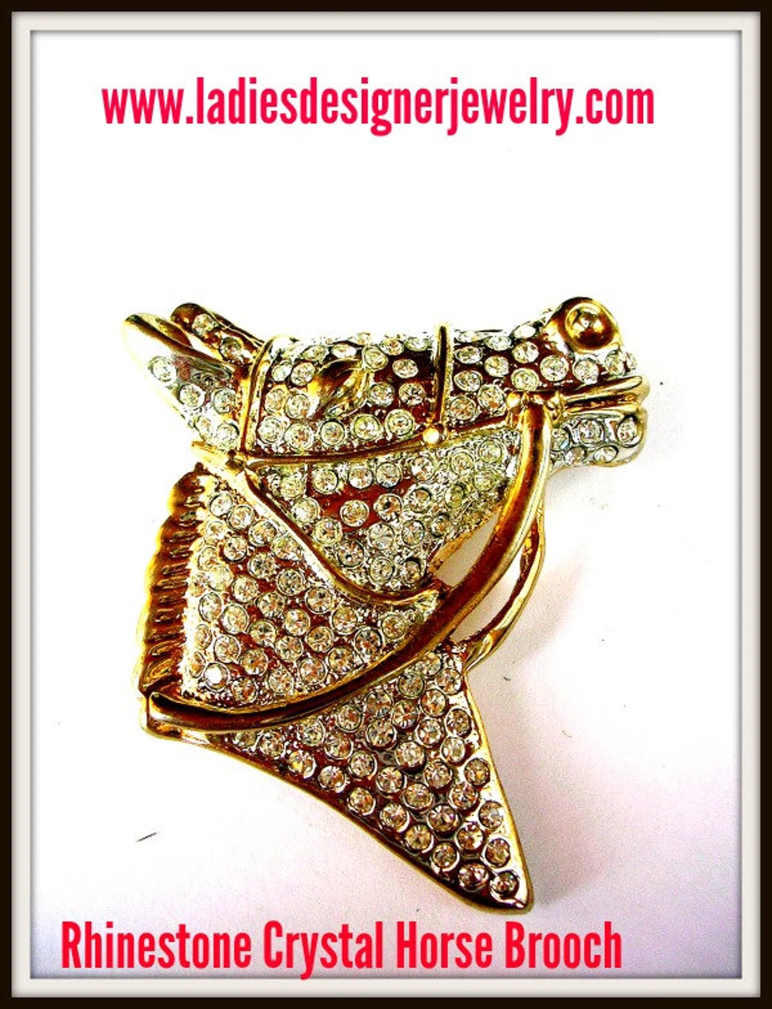 Vintage Rhinestone Horse Head Brooch Pin Jewelry. Kentucky Derby Horse Pin Brooch, Royal Aslcot Racing Brooch, Ladies Designer Fashion Jewelry By vintagepinsbrooches.com